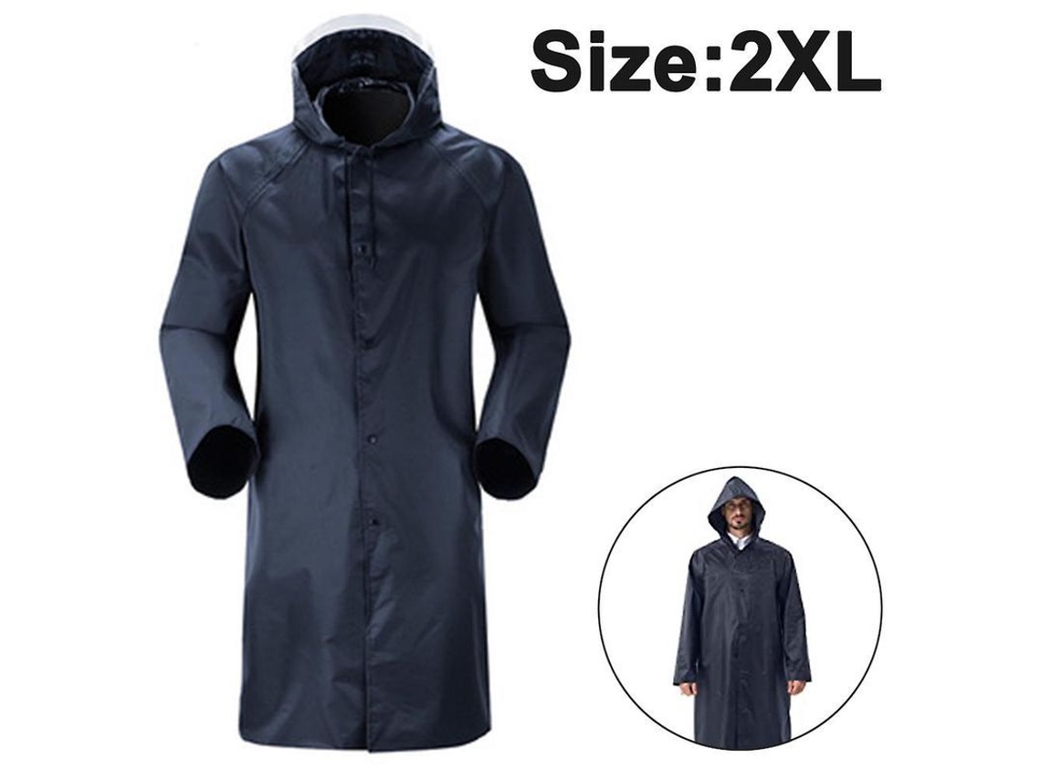 Fasst abrigo Impermeable com Capuz Longo para Adultos Homens Mulheres Jovens