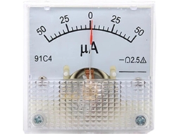 Amperímetro Analógico Cc Microamperímetro 91c4 0-100µa Awg 2 5
