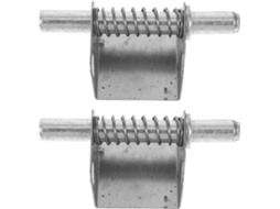 Conjunto De 2 Dobradiças Reposição Para Cofre, Em Ferro Prateado, Para Armários