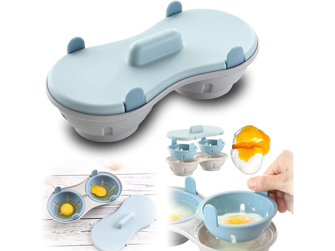 Lurelia Vaporizador De Ovos Para Micro-ondas, 2 Cavidades, Utensílio De Cozinha