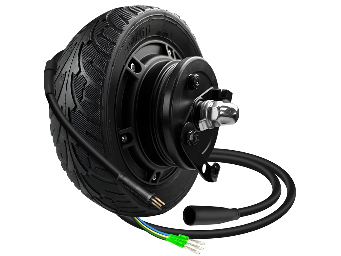 Zero Motor Traseiro Para Monopatinete Zero 8 Com Pneu Sólido Original Preto