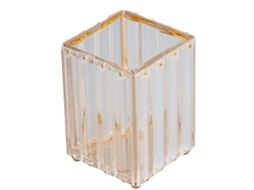 Porta Pincéis de Maquiagem Grande Capacidade Estilo Elegante Durável Inoxidável Anti corrosão | S/MARCA