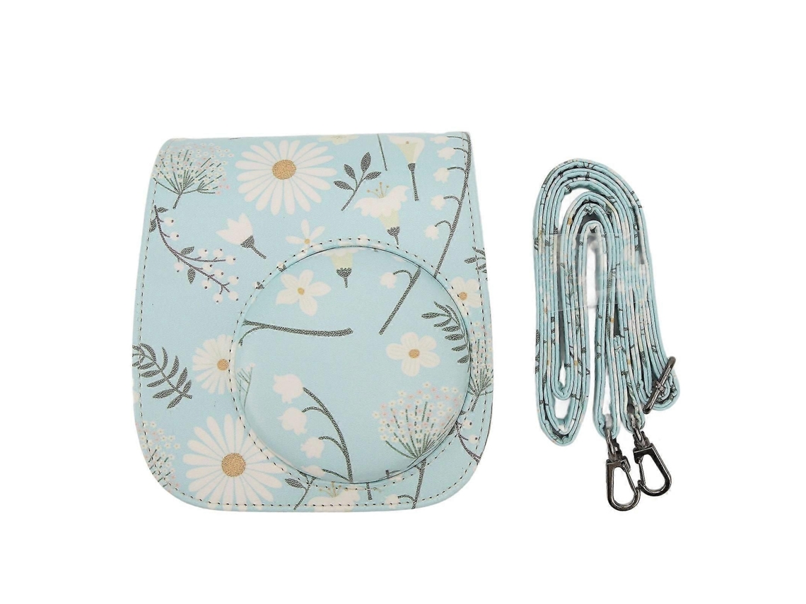 Estojo Protetor Para Mini Câmera Instantânea Em Couro Pu Com Alça De Ombro Ajustável Para Mini 11 12 Chrysanthemum.