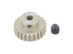 Engrenagem Pinion De Liga De Alumínio 3.175mm 0.6m Alta Resistência Para Carro Rc Crawler 1/8 1/10 24d