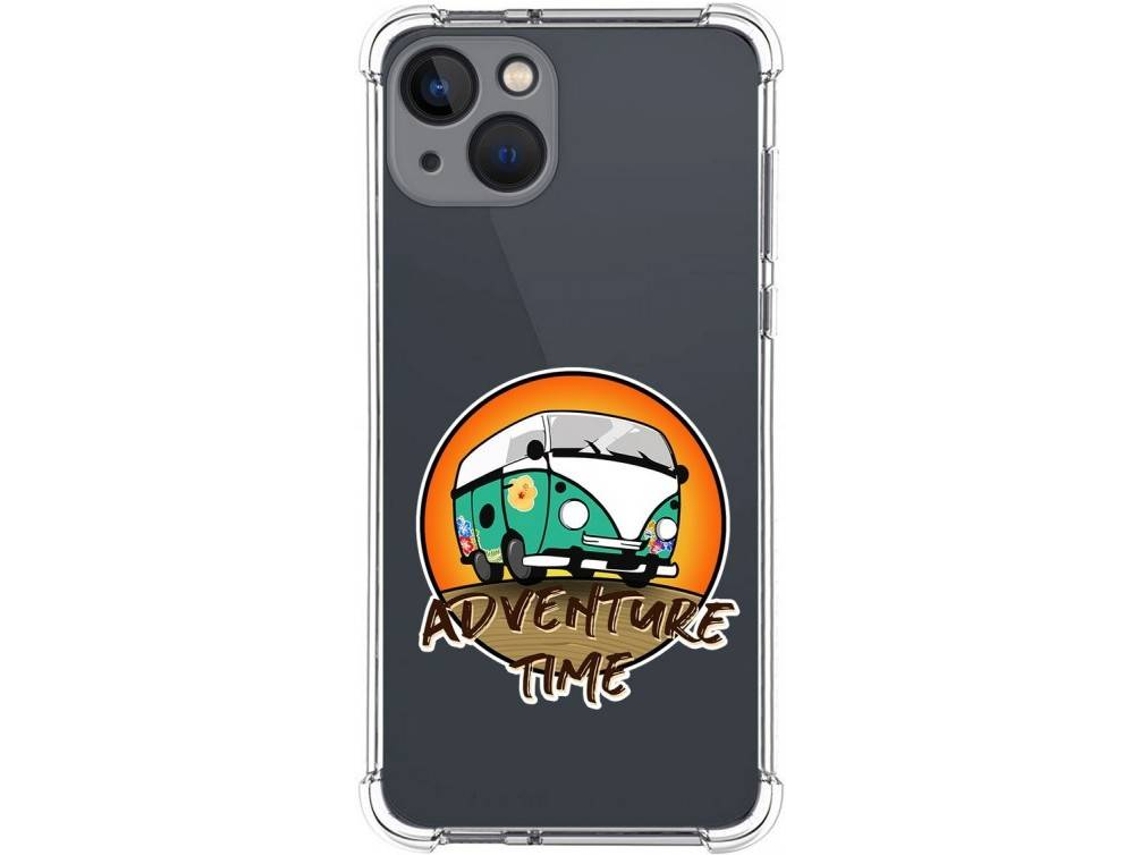 Capa iPhone 13 (6.1) TUMUNDOSMARTPHONE Adventure Time Desenhos Multicor