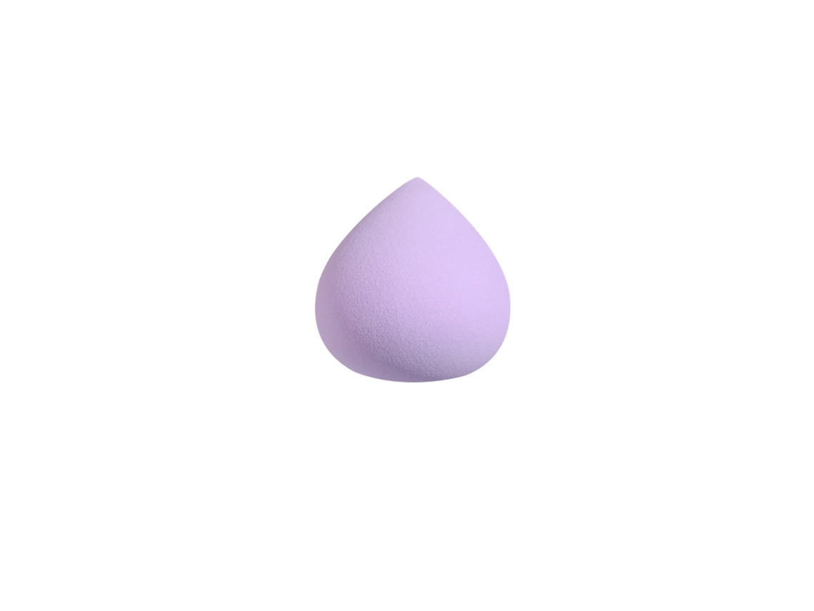 Esponja De Maquillaje Huevo Poliuretano Húmedo Y Seco Beauty Puff De Polvo Púrpura