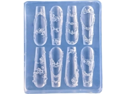 Molde de Silicone SFUSHOS para decoração de unhas