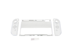Capa Transparente Dobe 3 em 1 para Proteger a Tela Oled do Nintendo Switch e os Controles Esquerdo e Direito CHABERLU