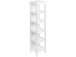 Estante para Casa de Banho Mdf Cor Branco 30x30x140 cm Kleankin