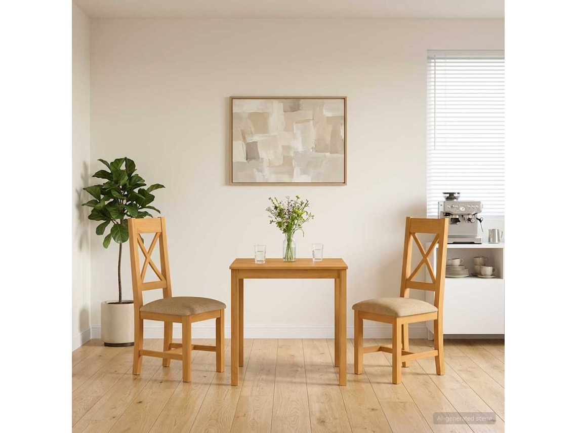 Vidaxl Conjunto De Sala De Jantar 3 Unid. Bege