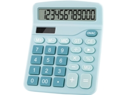 Calculadora de Mesa Básica Grande de 12 Dígitos com Acionamento Duplo, Solar e BRILVIBERA
