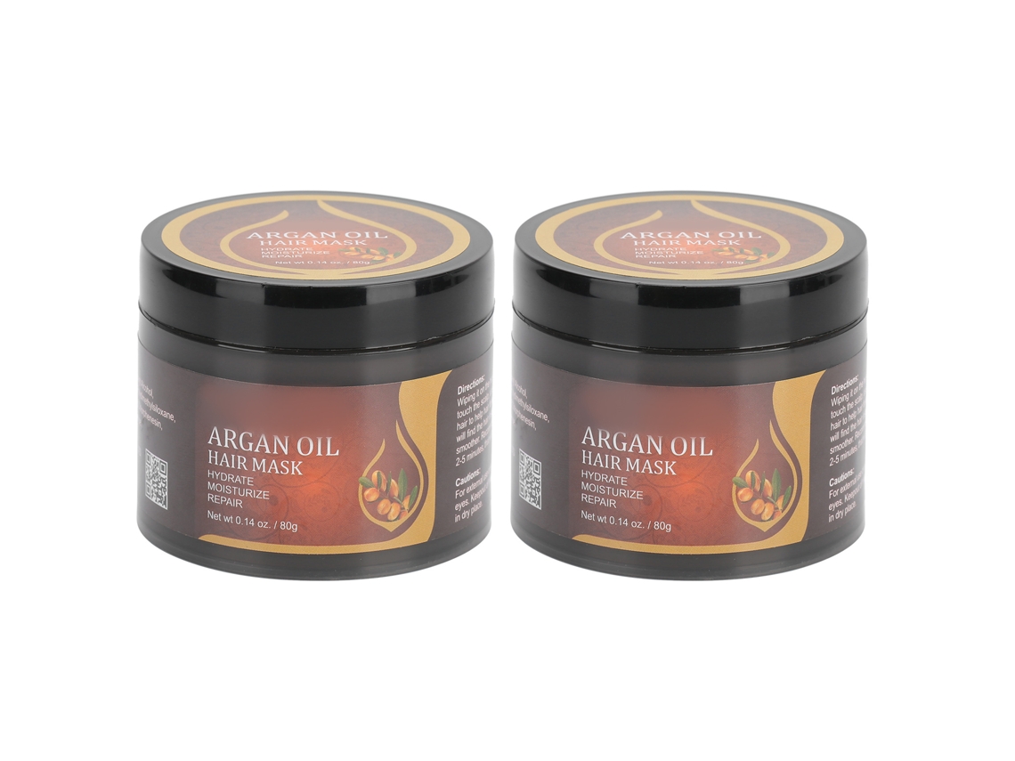 2pcs Máscara Capilar Hidratante Reparo De Danos Tratamento Anti-frizz Nutritivo Para Cabelo