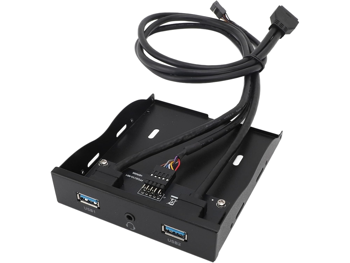 Hub Usb 3.0, Painel De Disquete 3,5 Polegadas Com Conector 19 Pinos