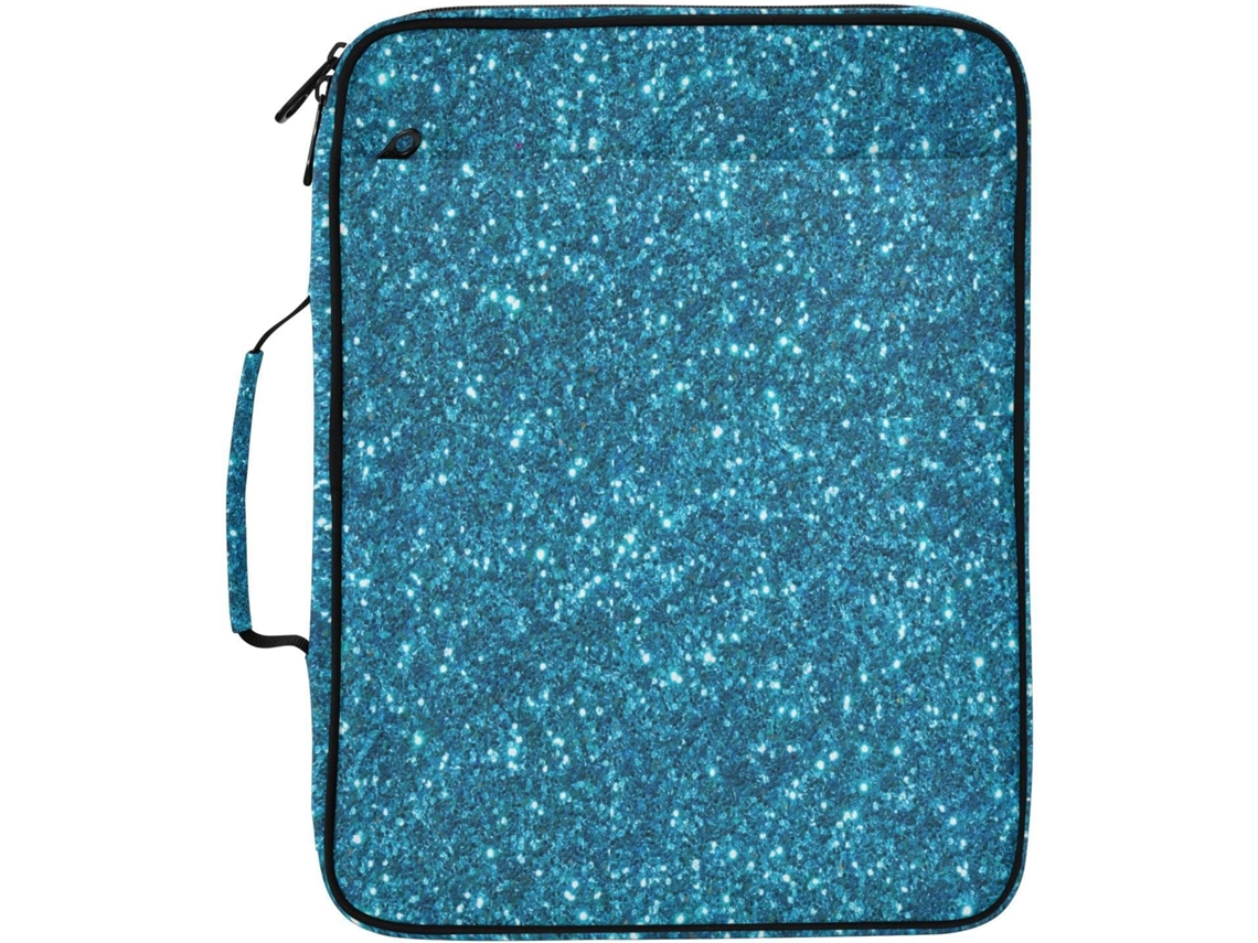 Organizador De Fichário Expansível Azul Turquesa, Bolsa Resistente Com Fichário Removível De 3 Argolas E Pasta Sanfonada