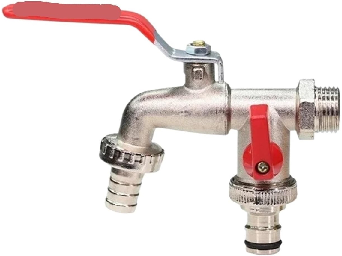 Torneira De Varanda Externa Com Bico Duplo Em Zinco Para Irrigação