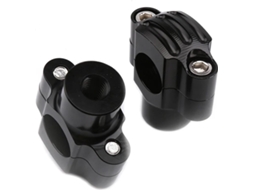 Adaptador de Elevação Guidão 1 Par Elevadores Motocicleta em Liga Kit Elevador Usinado Gravado Leve Alta