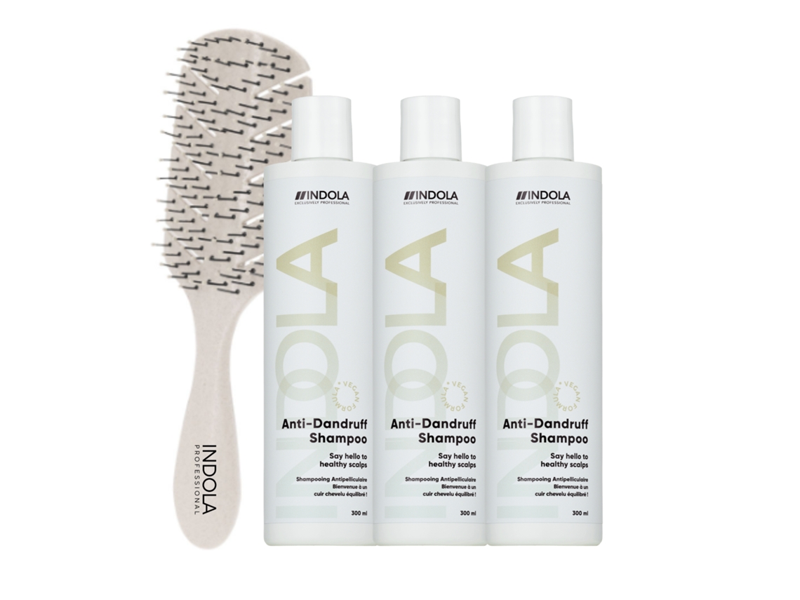 Champú Pacote Anticaspa 3 X 300 Ml + Peine Regalo | Elimine Caspa