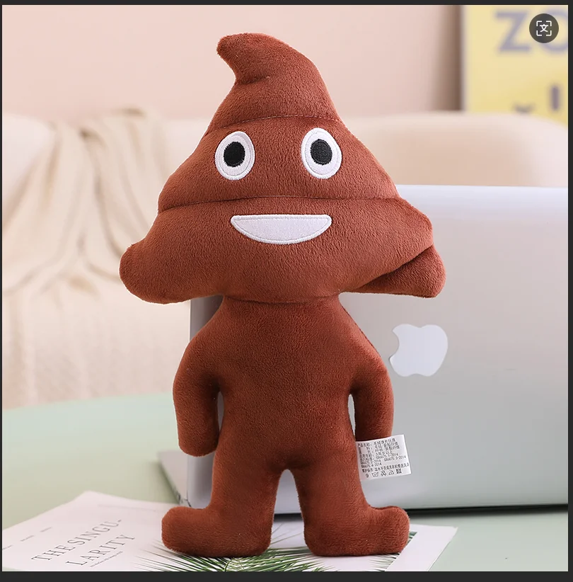 (marrom, 1,50 Cm) Brinquedo De Pelúcia Fofo E Realista De Monstro De Cocô De Anime