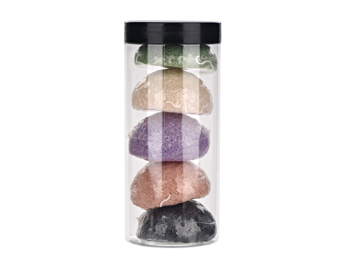 Bolinho Konjac Limpeza Facial Suave Cuidados Faciais