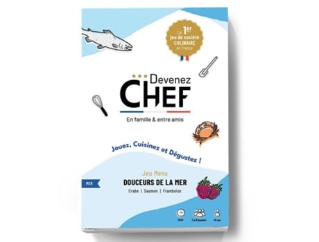 Kit de Cozinha DEVENEZ CHEF Torne-Se Um Chef Culinário Menu de Frutos Do Mar