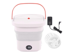 Máquina de Lavar Portátil Mini 6l Dobrável com Painel Lcd para Dormitório Rv Viagem Apartamento