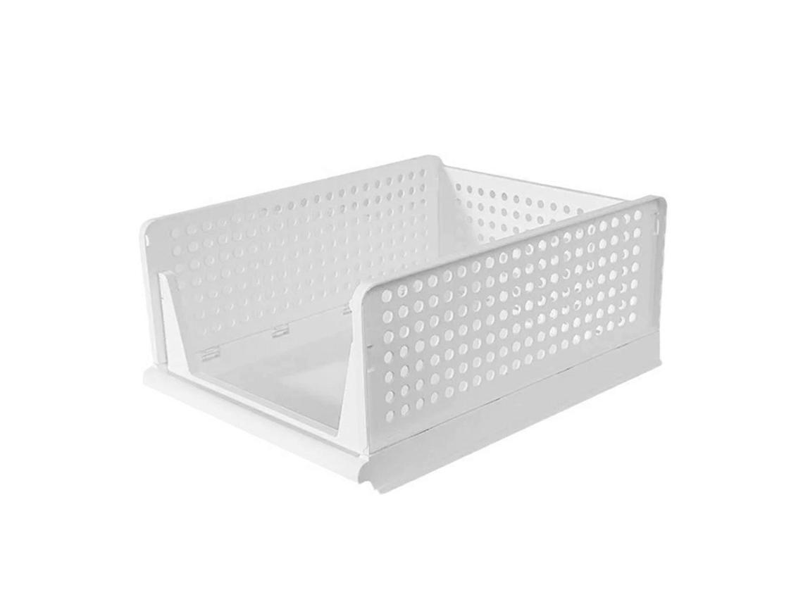 Caixa De Armazenamento De Guarda Roupa Empilhável, Caixa De Armazenamento Dobrável Multifuncional Olysi Shop