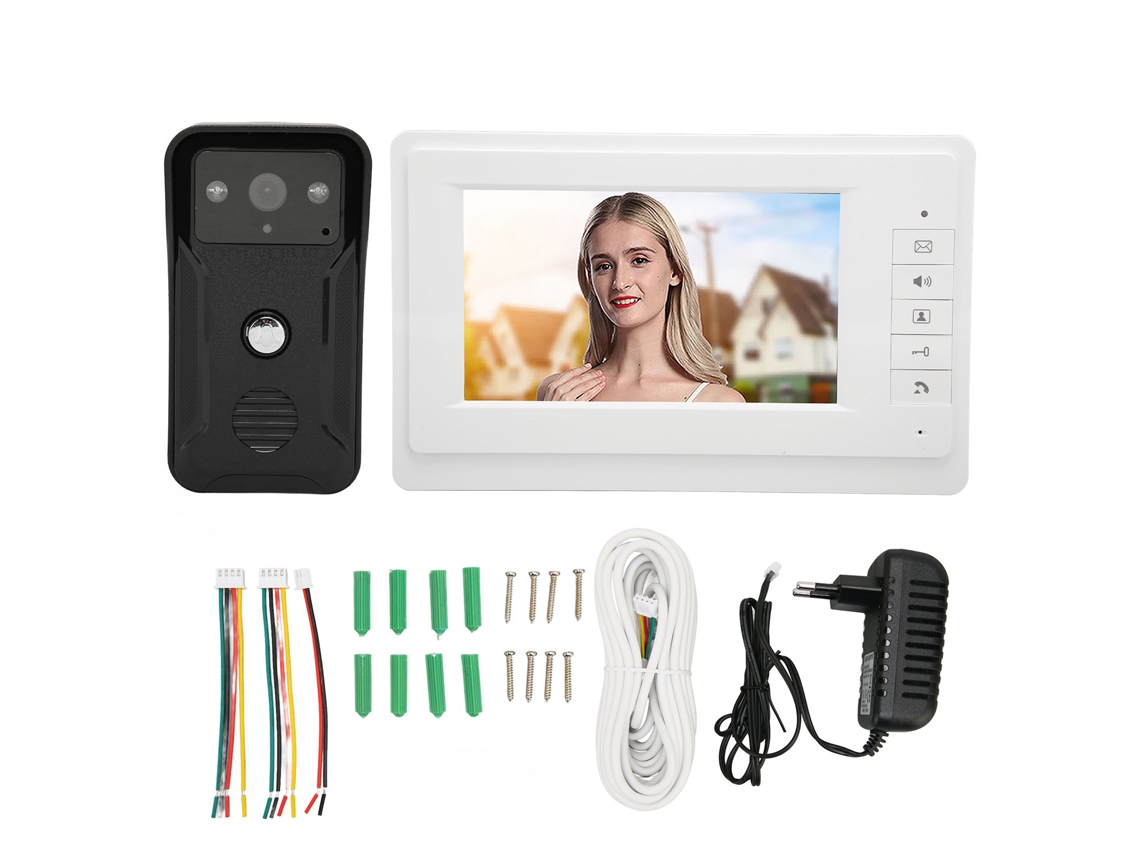 Campainha De Porta Com Vídeo 7 Polegadas Hd