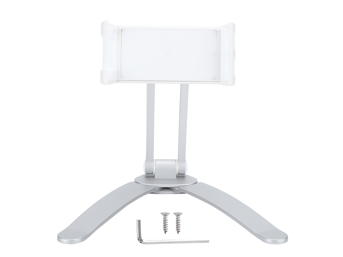 2026 soporte de Parede para Tablet, Pc e Telefone de Alumínio, 2 em 1, para Cozinha, Banheiro e Escritório, Branco