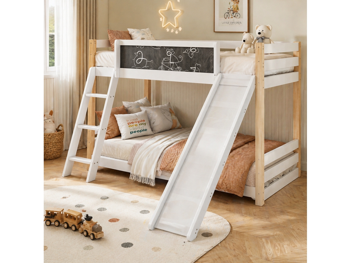 Beliche 90x200 Com Escorregador Escada E Grade 4 Lados