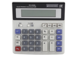 Calculadora Solar 12 Dígitos Tela LCD Funções Básicas Escritório Bateria Incluída | S/MARCA