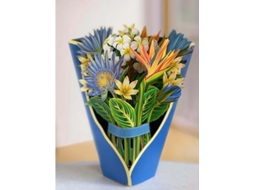 Buquê De Flores Pop Up Para Presente De Dia Das Mães, Cartão Comemorativo, Presente Infantil Aquaforge