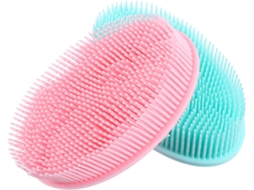 Conjunto De 2 Escovas Banho Silicone Anneome Escova Corporal Esfoliante E Massageadora Limpeza Macia Durável Com Caixa