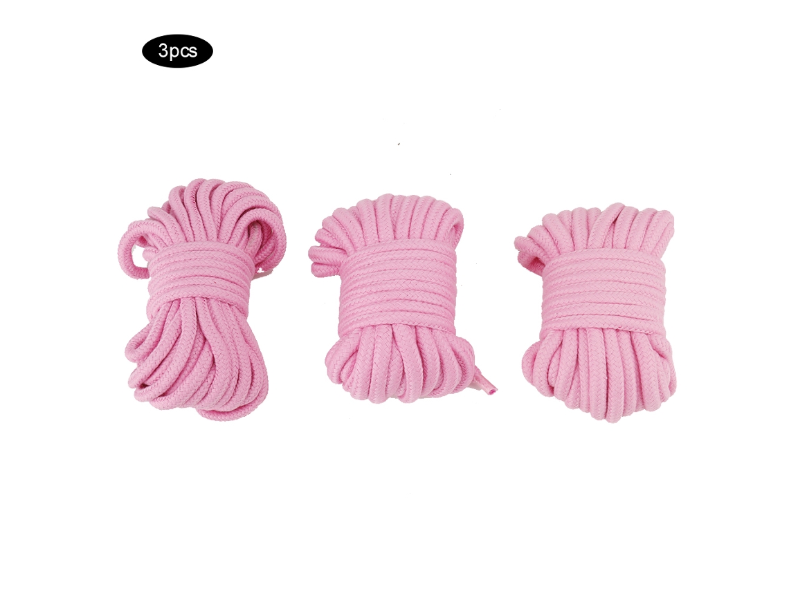 Laxiscreed Cordas De Amarração De Algodão Macio 10m Pack De 3 Unidades