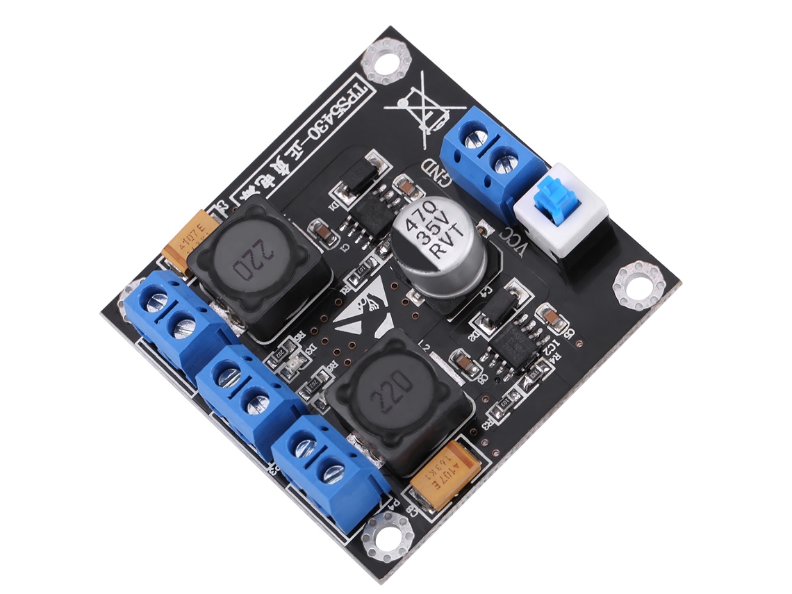 Módulo de fonte de alimentação regulada TPS5430 DC 24V para 5V 12V, chave positiva negativa