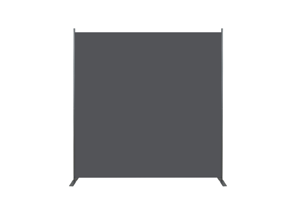 Divisória De Ambiente Cinza 180x180cm Monobloco Freestanding Para Sala Quarto Escritório