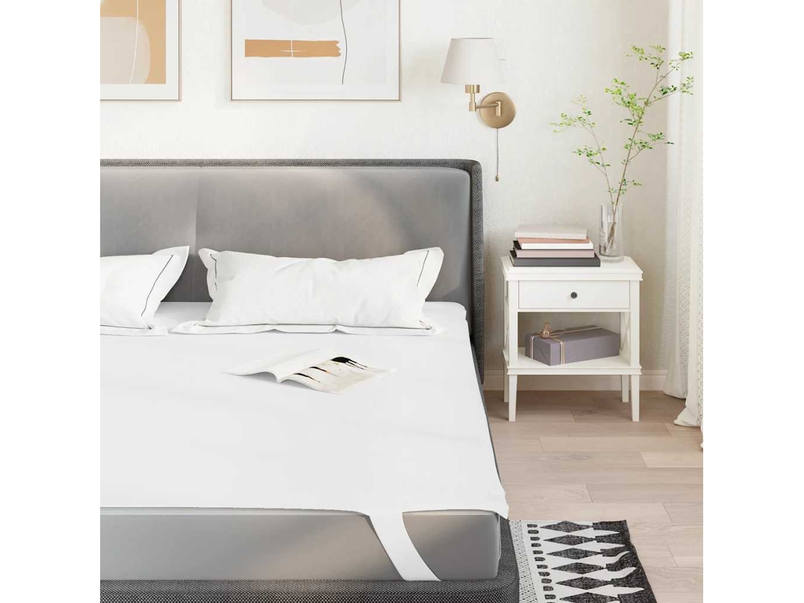Vidaxl Protetor De Colchão Impermeável 120x200 Cm Branco