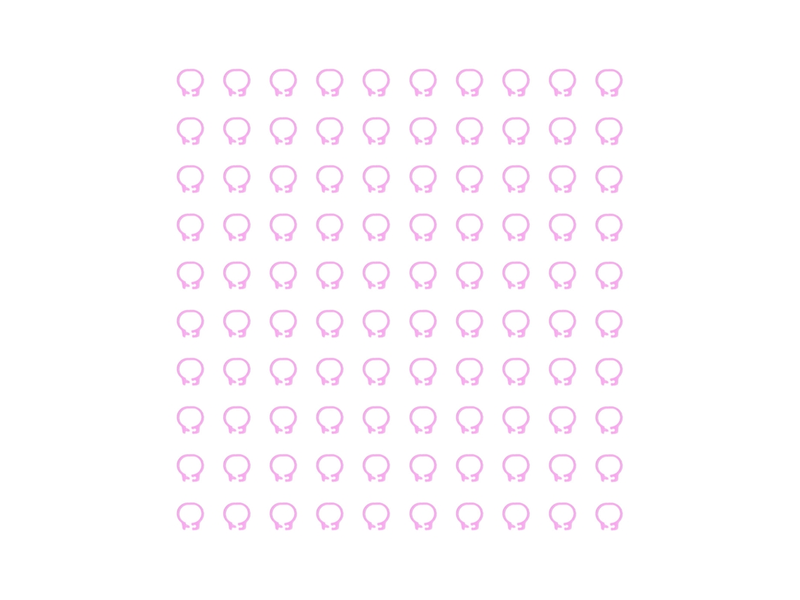 100pcs Anéis de Identificação para Patas de Pombos 8mm Bandas de Plástico Rosa Acessórios para Pombos | S/MARCA