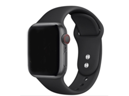 Pulseira de silicone suave para Apple Watch Ultra 3 preta Phonecare
