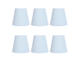 Conjunto De 6 Abajures Tecido Com Clipes, Estilo Moderno E Simples, Para Luminárias Mesa Chão, Compatíveis Lâmpadas E14.-aquaforge