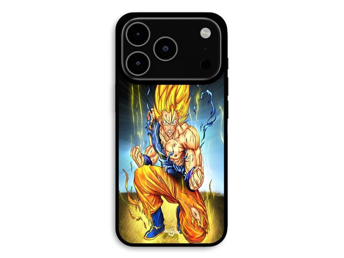 Capa Para Iphone 17 Pro Max Com Goku Ajoelhado No Chão (maniacase)