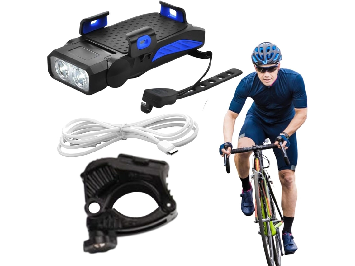Luzes E Campainha Para Bicicleta De Estrada, Luz Segurança Ciclismo