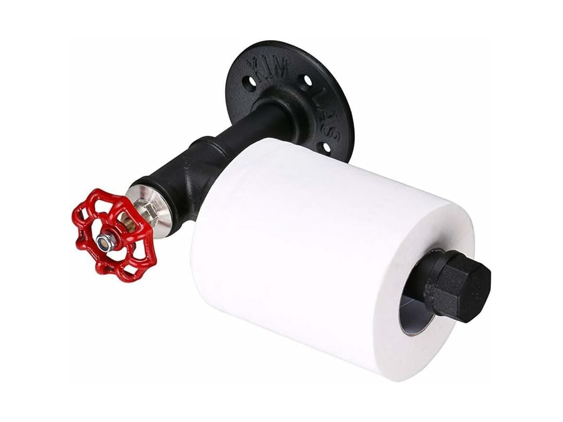 Suporte para Papel Higiénico Vintage Acessório para Casa de Banho Estilo Industrial NEVEANCE
