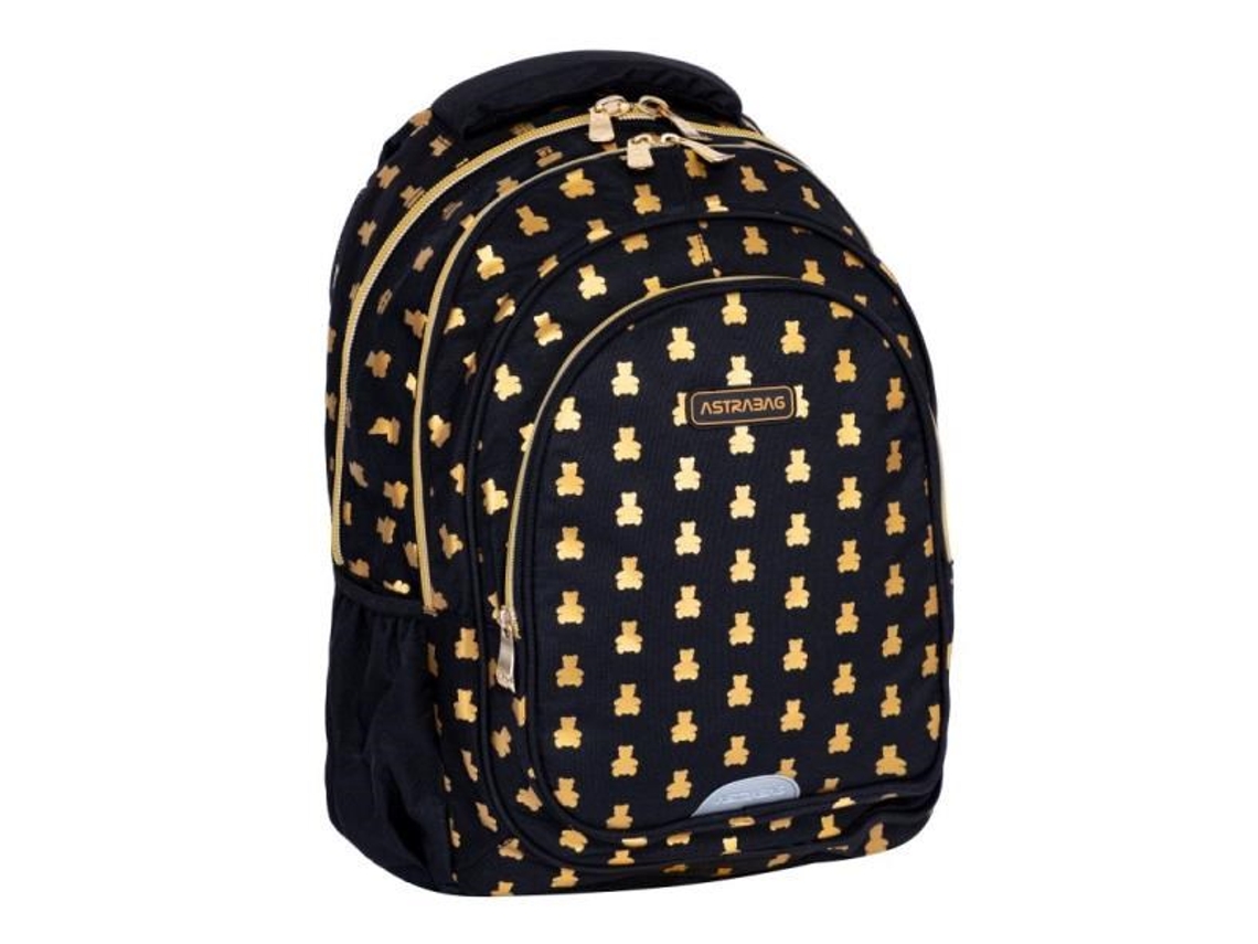 Mochila Astrabag Golden Teddy Ab300 com dois compartimentos