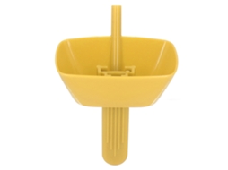 Suporte para Palito de Gelo Abs Anti derramamento Amarelo