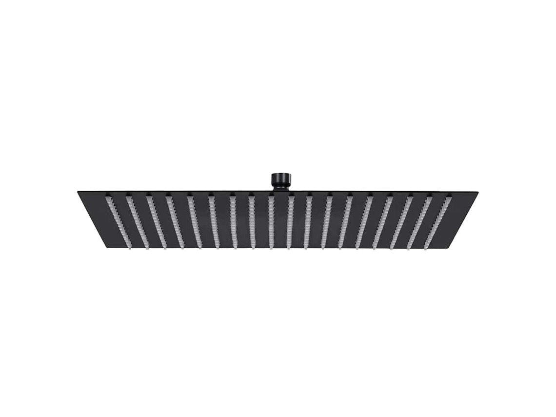 Vidaxl Cabeça De Chuveiro Quadrada 50x50 Cm Aço Inoxidável Preto