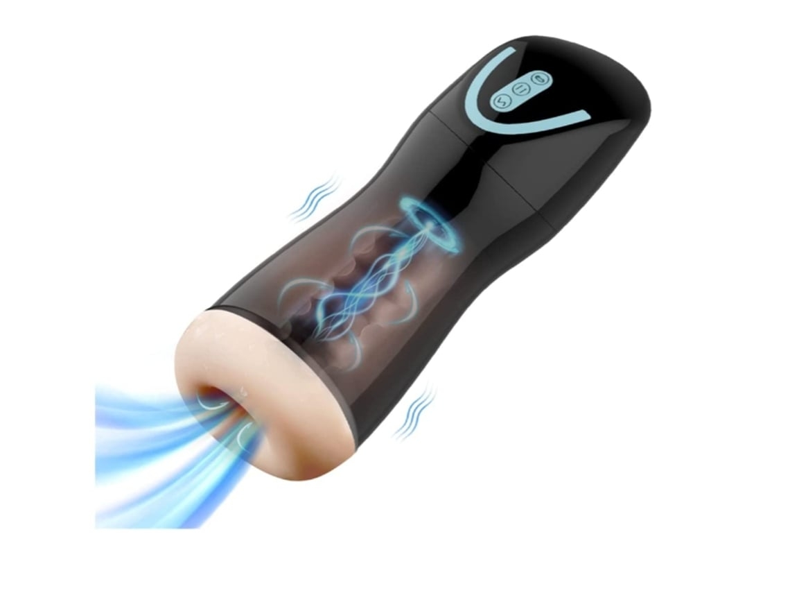 Masturbador Vibratório Para Homens Máquina De Masturbação Masculina Vibratória 2 Em 1 De Sucção 7 Vibrações E 7 Sucção Preto Yunzii