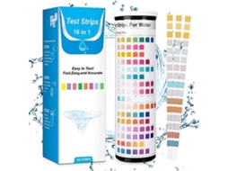 Papel de teste de qualidade da água ZGEER Papel de teste de piscina 16 em 1 50 tiras/tubo S/MARCA