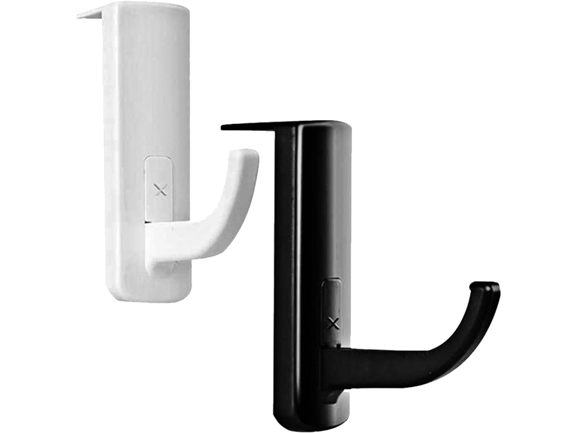 Alipis 2 Peças Suporte Manutenção Sécurisé Adhésif Noir En Plastique Para Casque Audio Crochet Suspendre Et