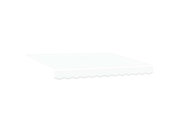 Conjunto 1 Toldo Retrátil Vidaxl Branco Tecido (350 X 200 Cm)