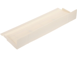 Protetor de silicone para pia com base de sucção forte e fácil instalação, tamanho 45x16cm, adequado para lavar e preparar a pia.